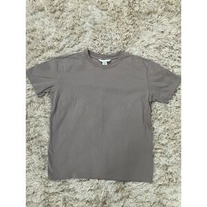 H&M‎ Womens XS T-Shirt Short Sleeve Casual Everyday Top Taupe Brown